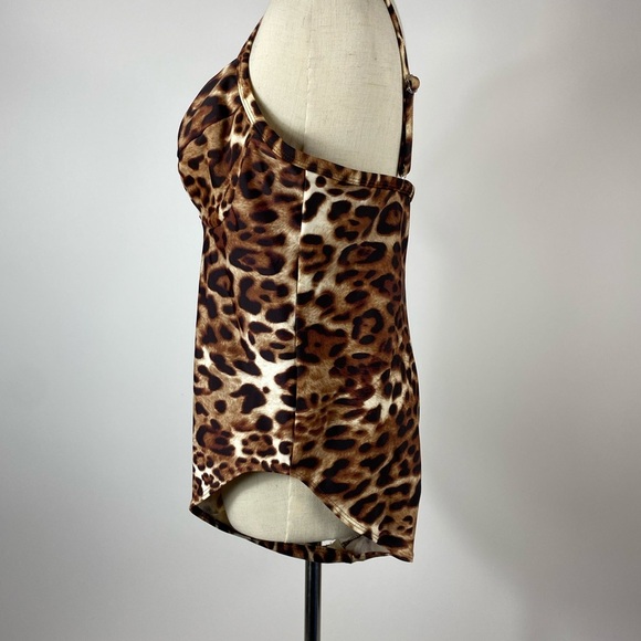 90s Newport News Leopard Underwire One Piece 16W - Picture 6 of 10